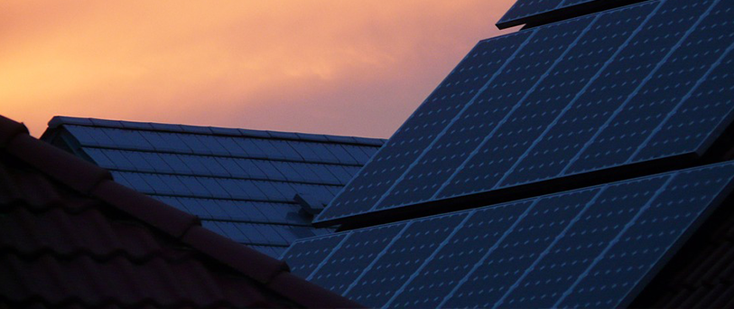 Solar Panels on a Roof