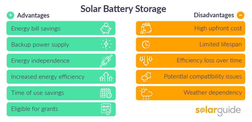 domestic battery storage pros and cons