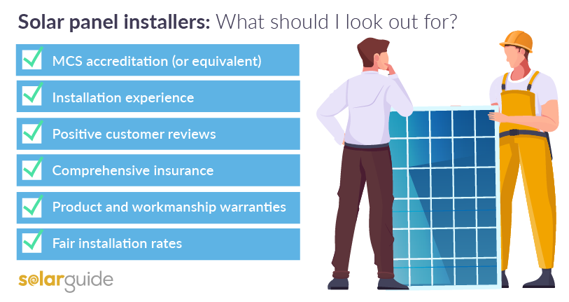 solar panel installers what to look out for